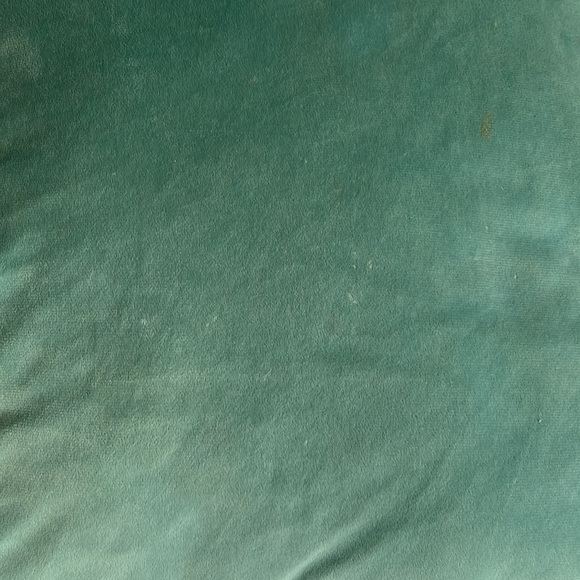 Velvet Throw Pillow Cover & Insert Gold Metallic Accent Phantoscope Aqua - Picture 8 of 10